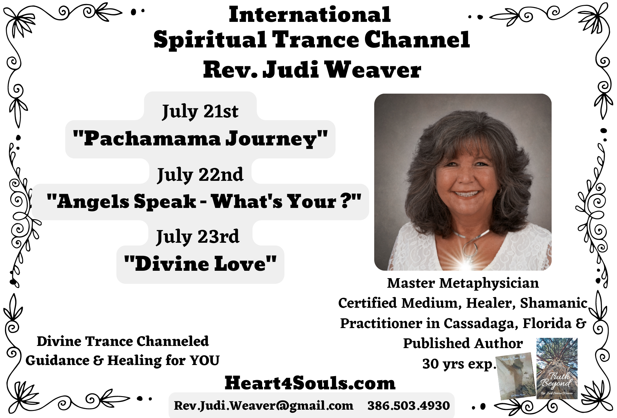 Spiritual Trance Channel Rev. Judi Weaver 300